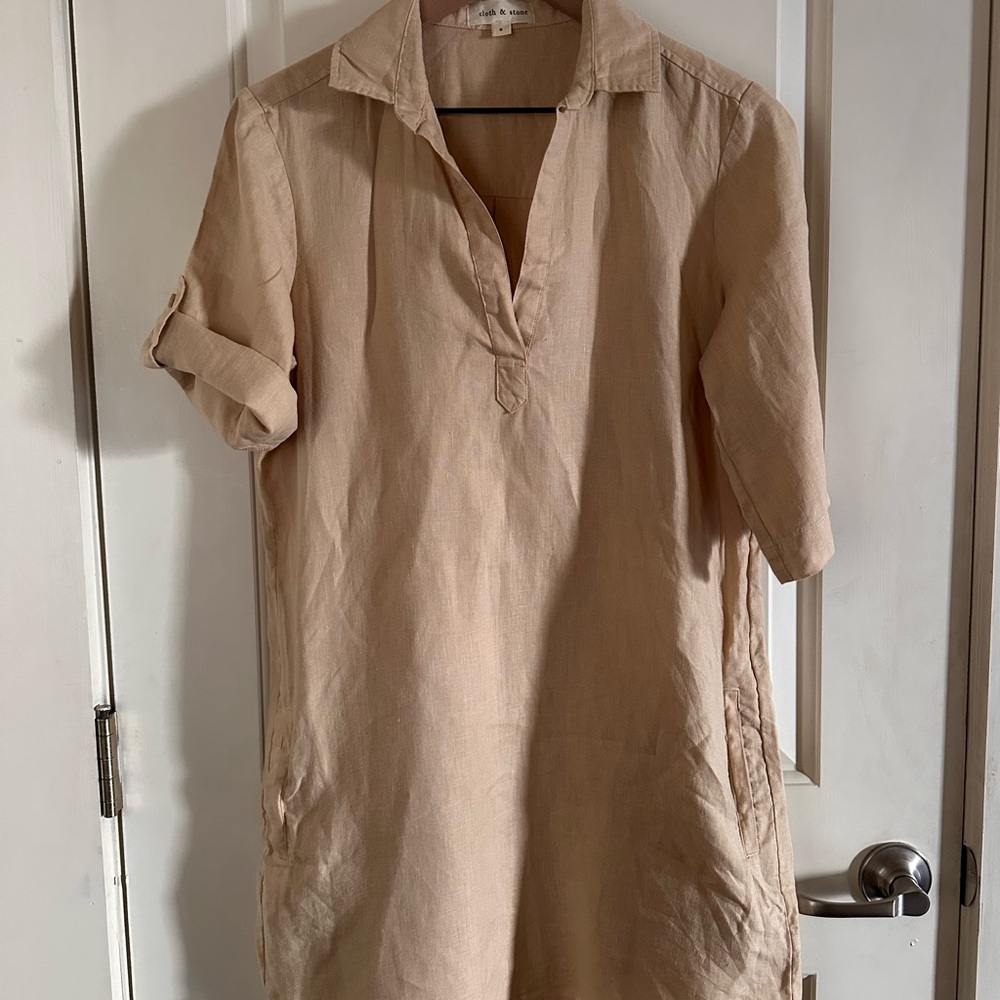 Cloth & Stone Tan Mini Dress